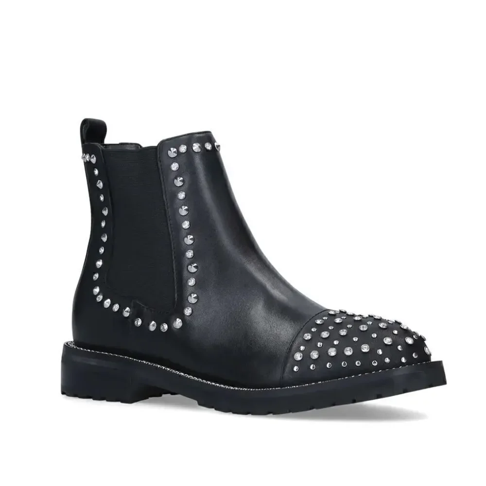 Kurt Geiger London Raven Studded Boots Black